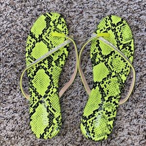 Rhinestone flip flops